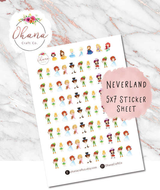 Peter Pan Planner Stickers ~ Magically Inspired  | Life Planner | EC | Erin Condren | Happy | Ring | Disc | Neverland | Tink | Wendy |