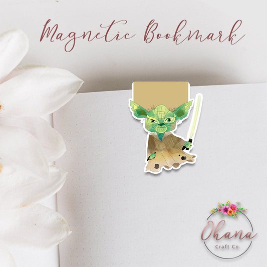 Yoda Star Wars Inspired Magnetic Bookmark