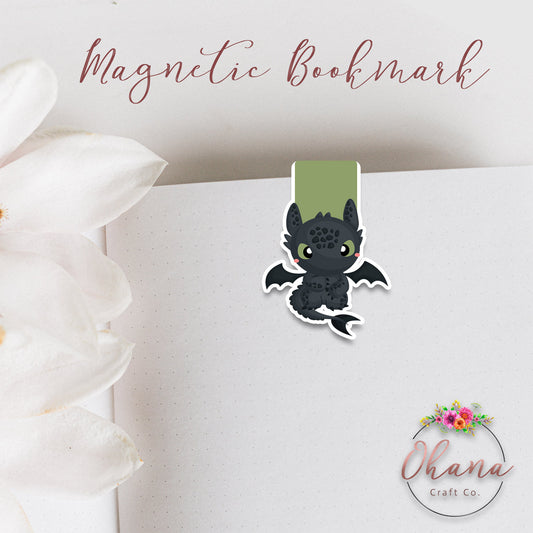 Toothless Inspired Magnetic Bookmark | Nightfury Dragon