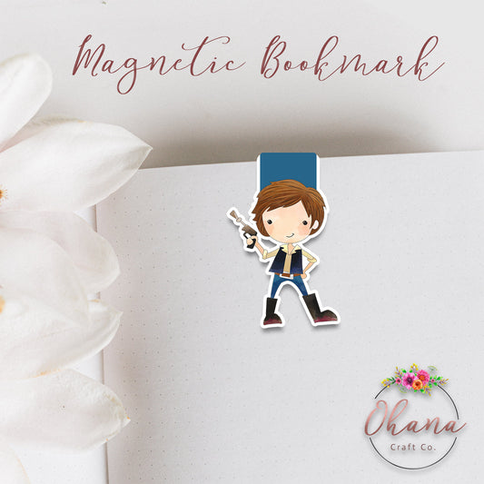 Han Solo Star Wars Inspired Magnetic Bookmark