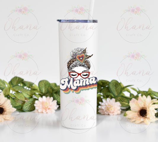 Retro Mama 20 oz Tumbler with Straw