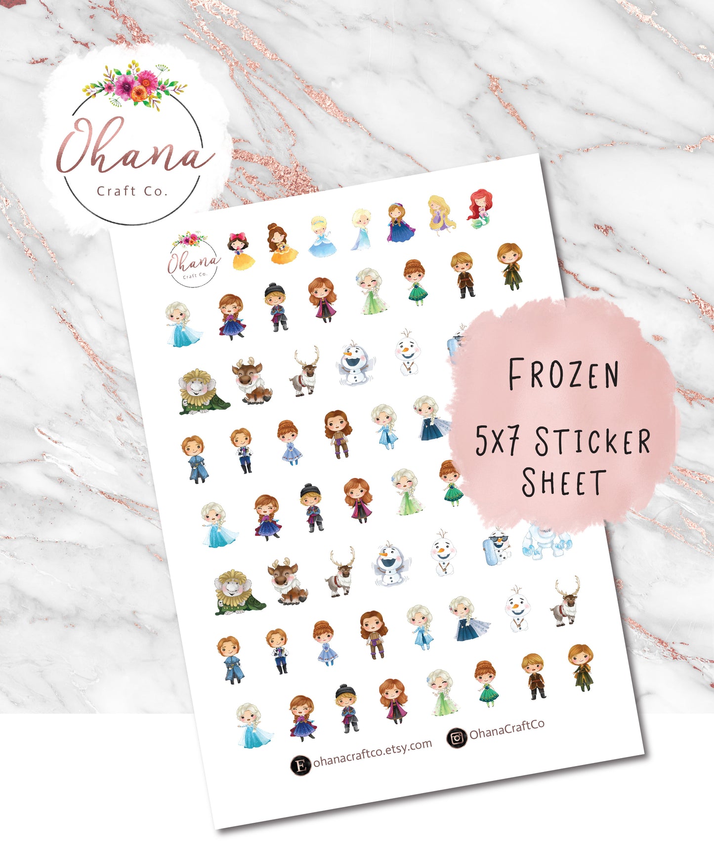 Frozen Planner Stickers ~ Magically Inspired | Life Planner | EC | Erin Condren | Limelife | Plan | Hobo | Personal | Character |