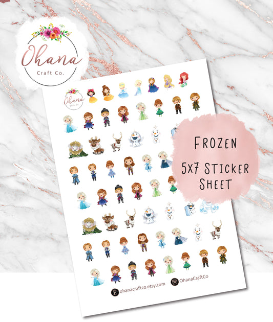 Frozen Planner Stickers ~ Magically Inspired | Life Planner | EC | Erin Condren | Limelife | Plan | Hobo | Personal | Character |