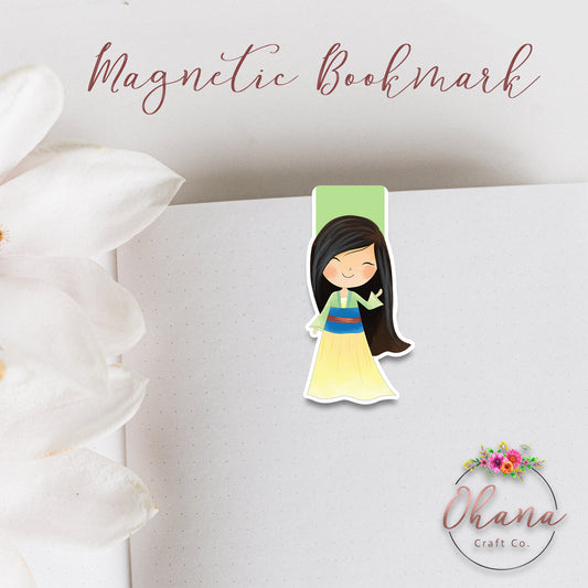 Mulan Inspired Magnetic Bookmark