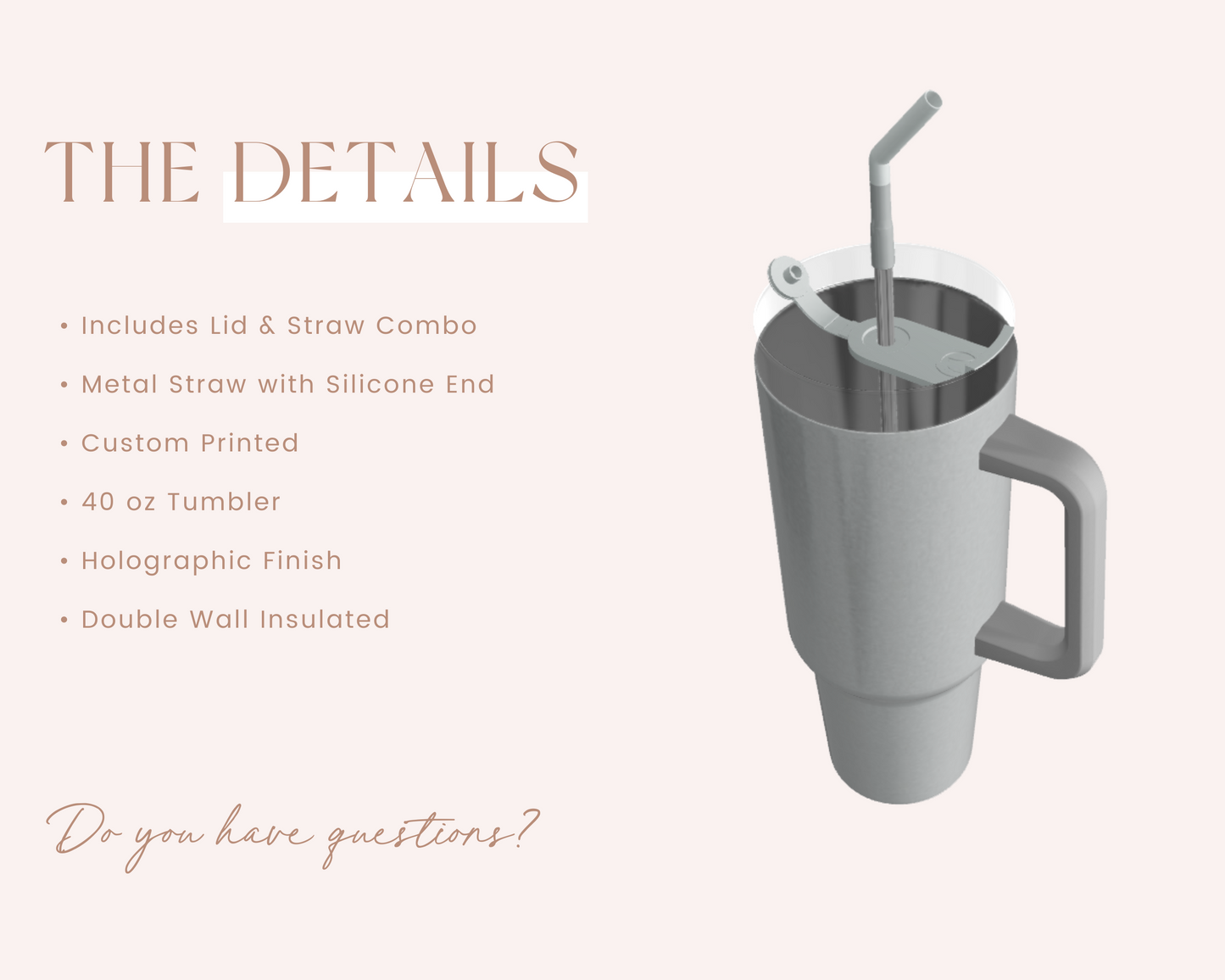 Mama Holographic 40 oz Tumbler