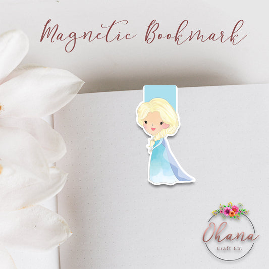 Elsa Frozen Inspired Magnetic Bookmark
