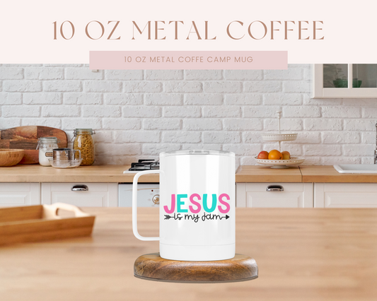 Jesus is my Jam Metal Camp Coffee Mug