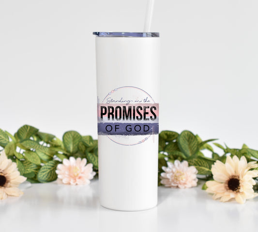 Promises of God Scripture 20 oz Tumbler with Straw