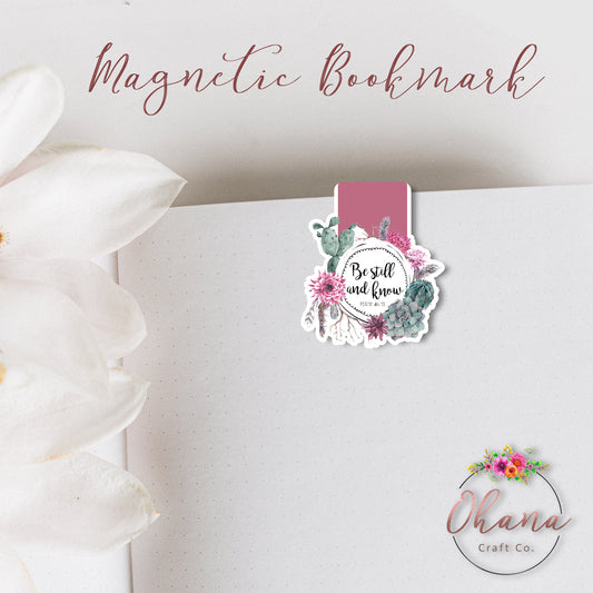 Be Still and Know Psalm 46:10 Scripture Magnetic Bookmark