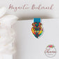 Bold Colorful Lion Magnetic Bookmark