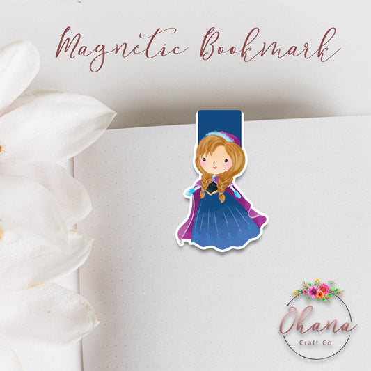 Anna Frozen Inspired Magnetic Bookmark